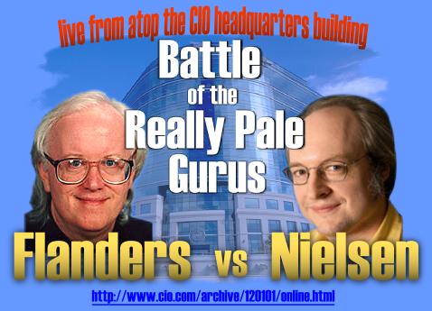 Battle of the really pale gurus